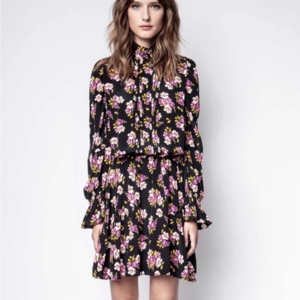 Zadig & Voltaire Rabbi 100% silk dress NWT